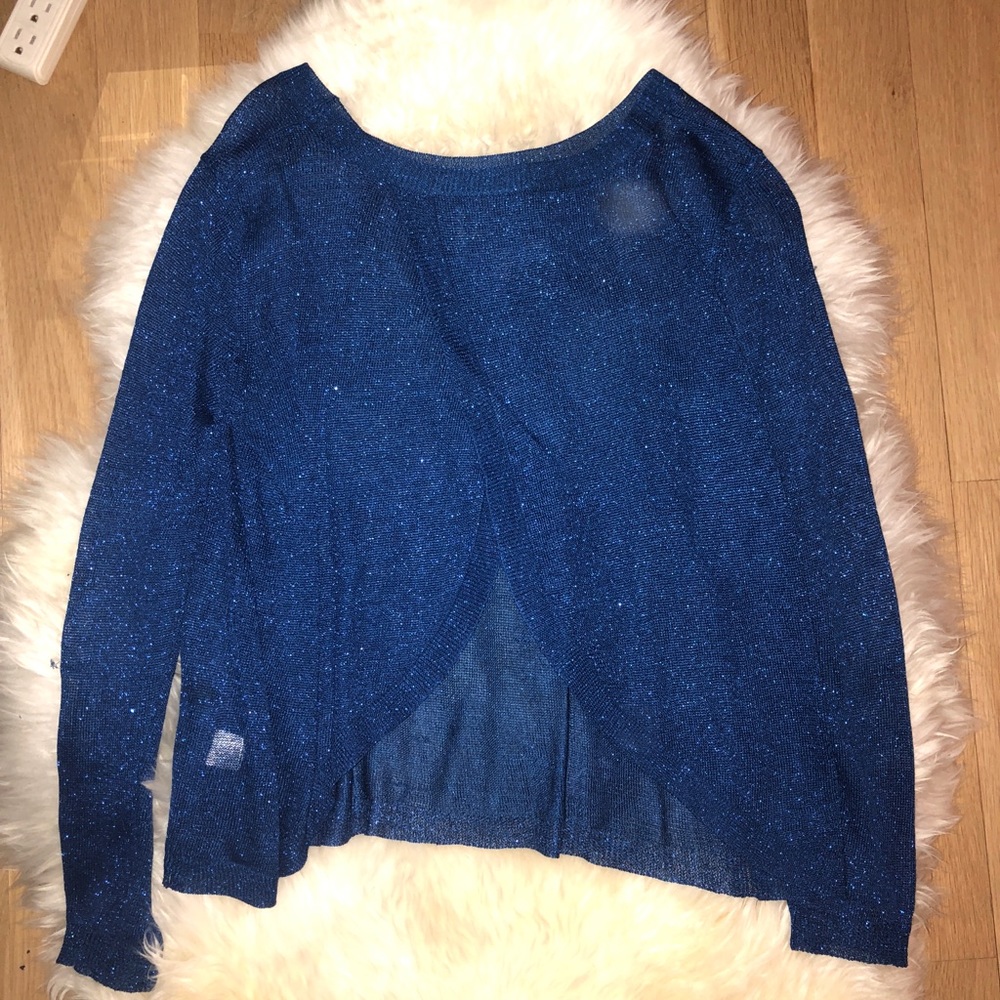Metallic Open Back Sweater - Picture 2 of 5